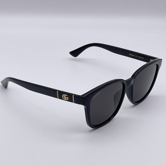 BRAND NEW GUCCI GG0637SK 001 Black Grey Unisex Sunglasses main image 9